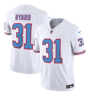 Men Tennessee Titans #31 Kevin Byard White 2023 F.U.S.E. Vapor Limited Throwback Football Stitched Jersey