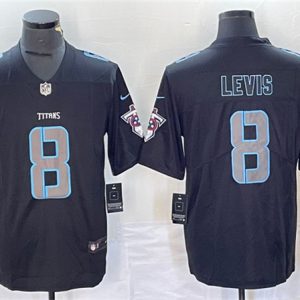 Men Tennessee Titans #8 Will Levis Black 2018 Impact Limited Stitched Jersey