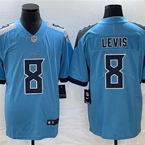 Men Tennessee Titans #8 Will Levis Blue Vapor Untouchable Stitched Jersey