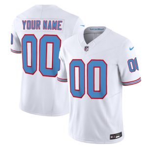 Men Tennessee Titans Active Player Custom White 2023 F.U.S.E. Vapor Limited Throwback Football Stitched Jersey