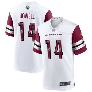 Men Washington Commanders #14 Sam Howell 2022 White Stitched Game Jersey