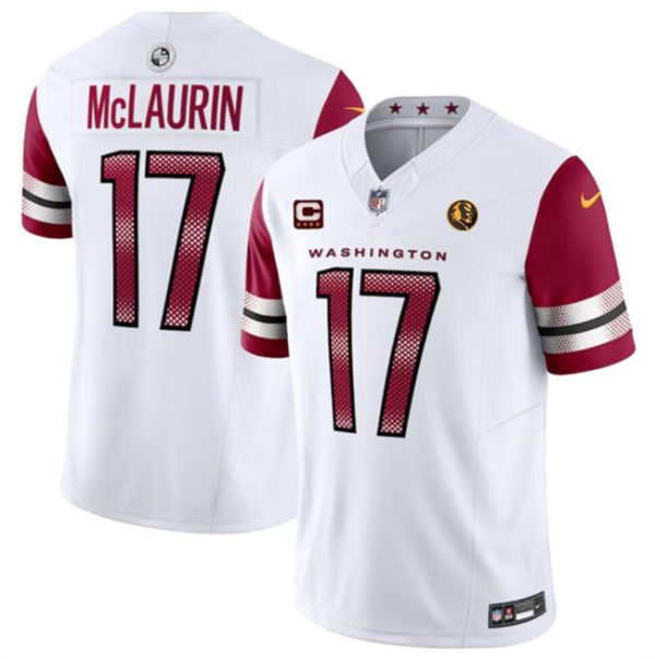 Men Washington Commanders #17 Terry McLaurin 2023 F.U.S.E. With John Madden Patch Vapor Limited Football Stitched Jersey