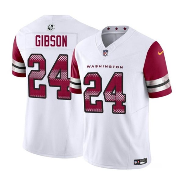 Men Washington Commanders #24 Antonio Gibson White 2023 F.U.S.E. Vapor Limited Football Stitched Jersey