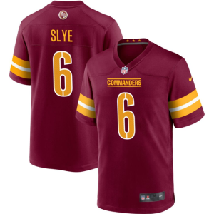 Men Washington Commanders #6 Joey Slye Burgundy Football Stitched Game Jersey