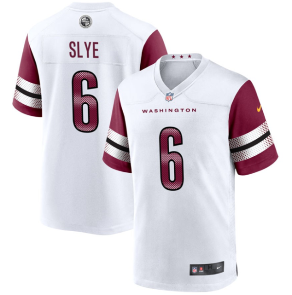 Men Washington Commanders #6 Joey Slye White Football Stitched Game Jersey