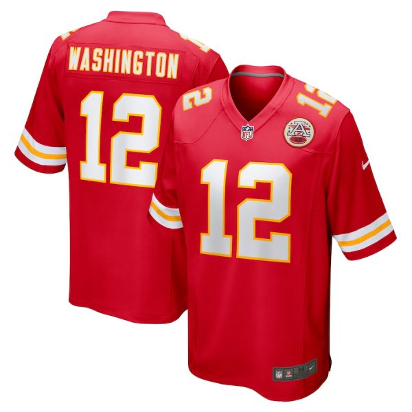 Montrell Washington Kansas City Chiefs Team Game Jersey - Red