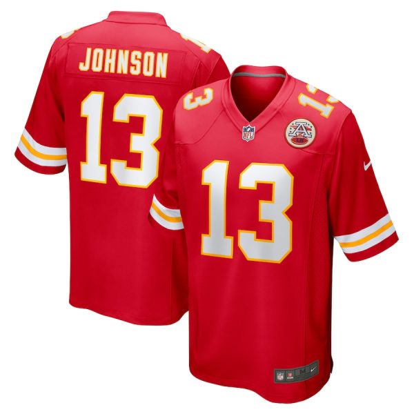 Nazeeh Johnson Kansas City Chiefs Game Player Jersey - Red