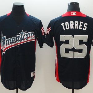 American League #25 Gleyber Torres Navy 2018 MLB All-Star Game Home Run Derby Jersey