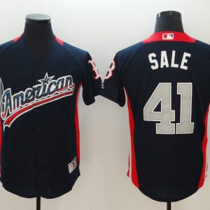 American League #41 Chris Sale Navy 2018 MLB All-Star Game Home Run Derby Jersey