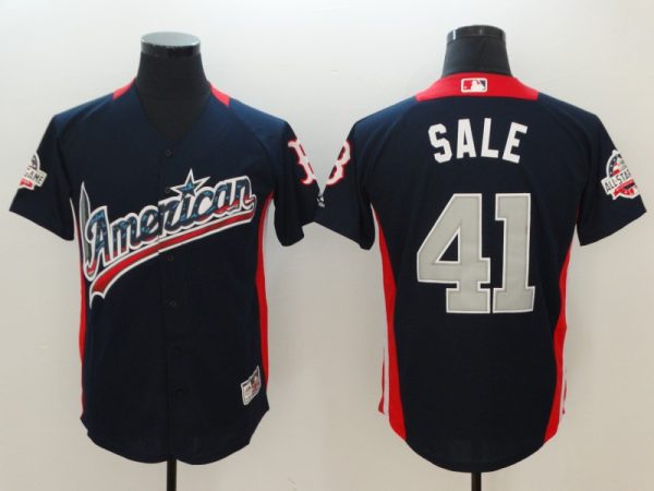 American League #41 Chris Sale Navy 2018 MLB All-Star Game Home Run Derby Jersey