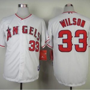 Angels of Anaheim #33 C.J. Wilson White Cool Base Stitched MLB Jersey