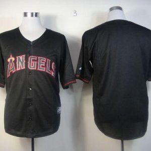 Angels of Anaheim Blank Black Fashion Stitched MLB Jersey