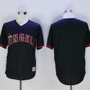 Angels of Anaheim Blank Black New Cool Base Fashion Stitched MLB Jersey