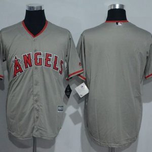 Angels of Anaheim Blank Grey New Cool Base Stitched MLB Jersey