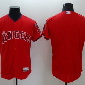 Angels of Anaheim Blank Red Fashion Stars & Stripes Flexbase Stitched MLB Jersey