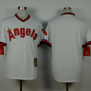 Angels of Anaheim Blank White 1980 Turn Back The Clock Stitched MLB Jersey