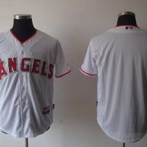 Angels of Anaheim Blank White Cool Base Stitched MLB Jersey