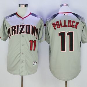 Arizona Diamondbacks #11 A. J. Pollock Gray/Brick New Cool Base Stitched MLB Jersey