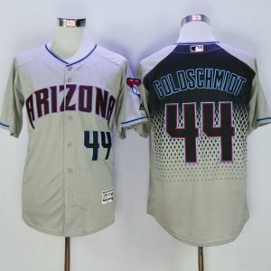 Arizona Diamondbacks #44 Paul Goldschmidt Gray/Capri New Cool Base Stitched MLB Jersey