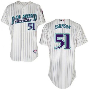 Arizona Diamondbacks #51 Randy Johnson White 1999 Turn Back The Clock Stitched MLB Jersey