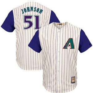 Arizona Diamondbacks #51 Randy Johnson White Hall Of Fame Cool Base Stitched MLB Jersey