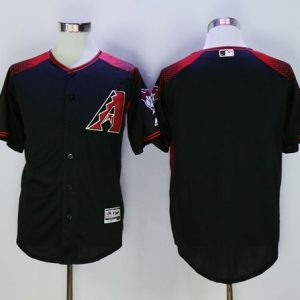 Arizona Diamondbacks Blank Black/Brick New Cool Base Stitched MLB Jersey