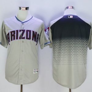 Arizona Diamondbacks Blank Gray/Capri New Cool Base Stitched MLB Jersey