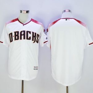 Arizona Diamondbacks Blank White/Brick New Cool Base Stitched MLB Jersey