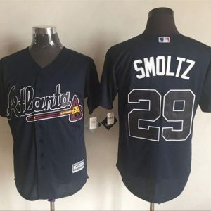 Atlanta Braves #29 John Smoltz Blue New Cool Base Stitched MLB Jersey