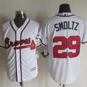 Atlanta Braves #29 John Smoltz White New Cool Base Stitched MLB Jersey