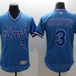 Atlanta Braves #3 Dale Murphy Light Blue Flexbase Collection Cooperstown Stitched MLB Jersey