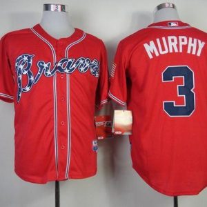 Atlanta Braves #3 Dale Murphy Red Cool Base Stitched MLB Jersey