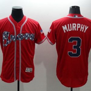 Atlanta Braves #3 Dale Murphy Red Flexbase Collection Stitched MLB Jersey