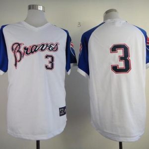 Atlanta Braves #3 Dale Murphy White 1974 Throwback Stitched MLB Jersey