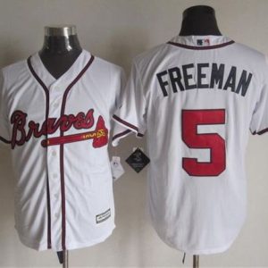 Atlanta Braves #5 Freddie Freeman White New Cool Base Stitched MLB Jersey