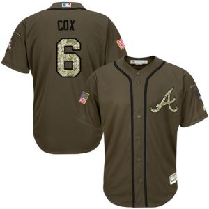 Atlanta Braves #6 Bobby Cox Green Salute to Service Stitched MLB Jersey