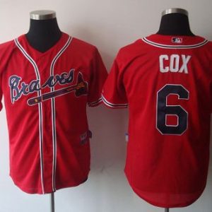 Atlanta Braves #6 Bobby Cox Red Stitched MLB Jersey