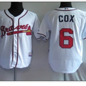 Atlanta Braves #6 Bobby Cox White Cool Base Stitched MLB Jersey