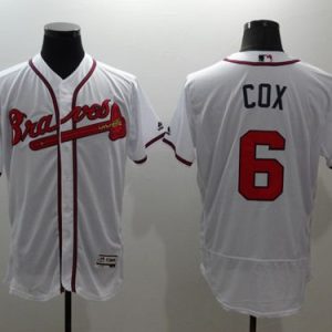 Atlanta Braves #6 Bobby Cox White Flexbase Collection Stitched MLB Jersey