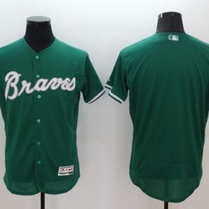 Atlanta Braves Blank Green Celtic Flexbase Collection Stitched MLB Jersey