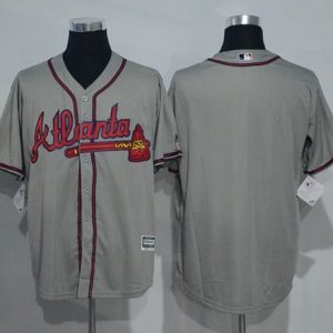 Atlanta Braves Blank Grey New Cool Base Stitched MLB Jersey