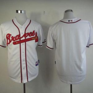 Atlanta Braves Blank White Cool Base Stitched MLB Jersey