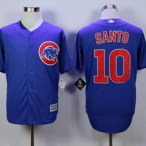 Chicago Cubs #10 Ron Santo Blue New Cool Base Stitched MLB Jersey