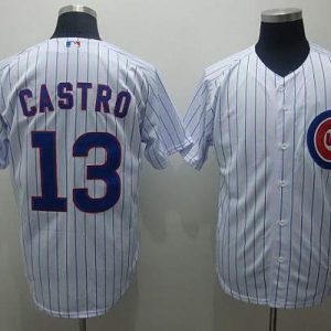 Chicago Cubs #13 Starlin Castro Stitched White MLB Jersey