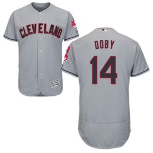 Cleveland Indians #14 Larry Doby Grey Flexbase Collection Stitched MLB Jersey