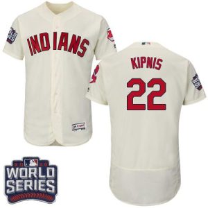 Cleveland Indians #22 Jason Kipnis Cream Flexbase Collection 2016 World Series Bound Stitched MLB Jersey