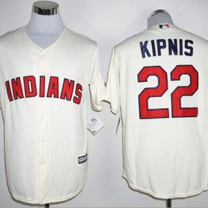 Cleveland Indians #22 Jason Kipnis Cream New Cool Base Stitched MLB Jersey