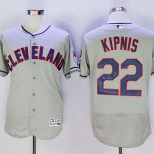 Cleveland Indians #22 Jason Kipnis Grey Flexbase Collection Stitched MLB Jersey