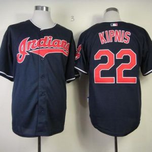 Cleveland Indians #22 Jason Kipnis Navy Blue Cool Base Stitched MLB Jersey