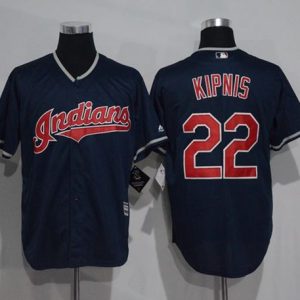 Cleveland Indians #22 Jason Kipnis Navy Blue New Cool Base Stitched MLB Jersey